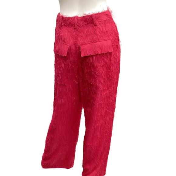 NWT Lapointe Pants Women’s Size 2 Fringe Throughout Lightweight Hot Pink Funky! - Picture 4 of 6